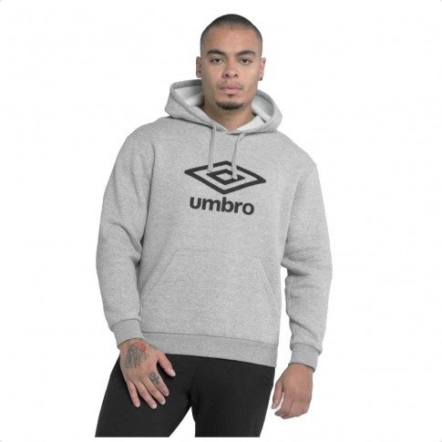 Blusão Moletom Umbro Comfy Blusa Unissex Cinza / Preto