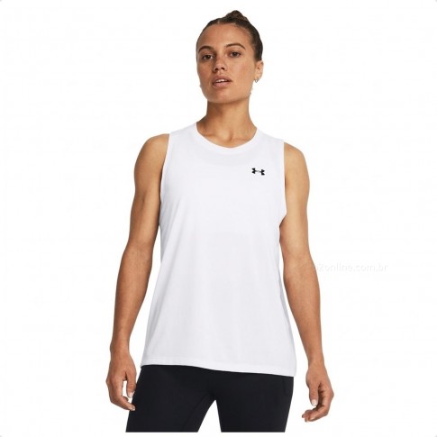 Camiseta Regata Under Armour Tech Tank Solid Feminina Branco