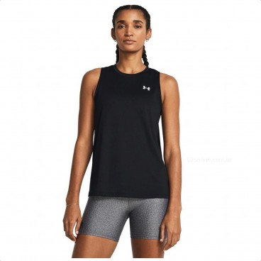 Camiseta Regata Under Armour Tech Tank Solid Feminina Preto