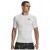 Camiseta Compressão Under Armour HG Masculina Branco / Preto
