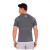 Camiseta Compressão Under Armour HG Masculina Chumbo / Preto
