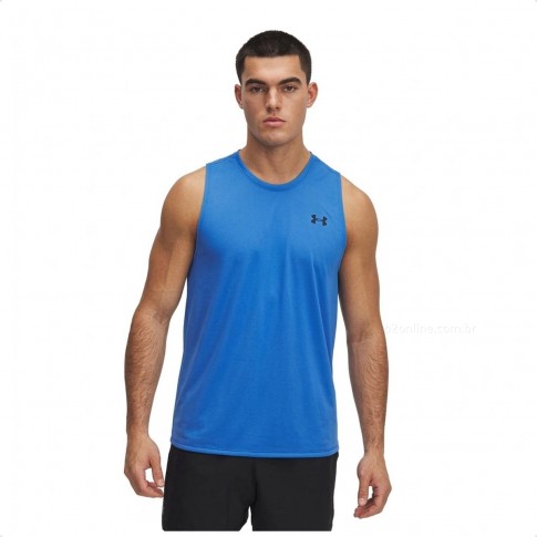 Camiseta Regata Under Armour Tech Tank Masculina Azul