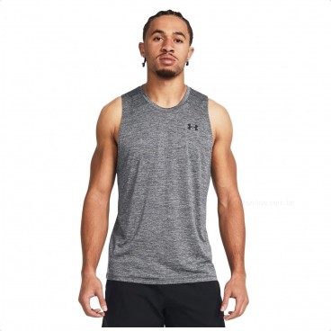 Camiseta Regata Under Armour Tech Tank Masculina Cinza