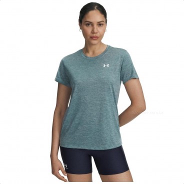 Camiseta Under Armour Manga Curta Tech Feminina Verde