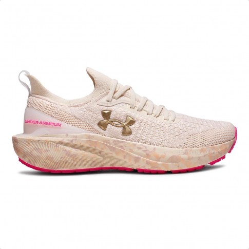 Tênis Under Armour Charged Quicker 2 Unissex Bege / Rosa