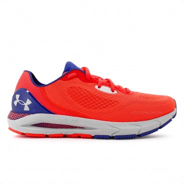 Tênis Under Armour Hovr Bluetooth Sonic 5 Masculino Coral / Azul
