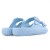 Chinelo Slide Usaflex Poofy Plataforma Feminino Azul Claro