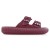 Chinelo Slide Usaflex Poofy Plataforma Feminino Bordô