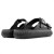 Chinelo Slide Usaflex Poofy Plataforma Feminino Preto / Preto