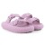 Chinelo Slide Usaflex Poofy Plataforma Feminino Rosa / Lilás