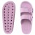 Chinelo Slide Usaflex Poofy Plataforma Feminino Rosa / Lilás