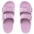 Chinelo Slide Usaflex Poofy Plataforma Feminino Rosa / Lilás