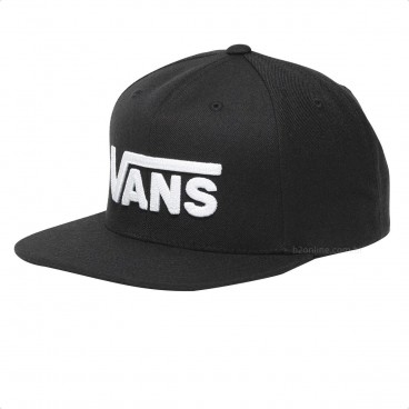 Boné Vans Drop V II Snapback Heather Preto / Branco