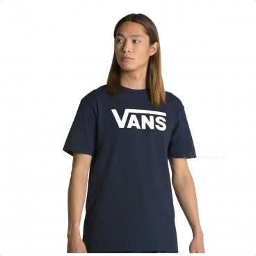 Camiseta Vans Classic Masculino Azul Marinho