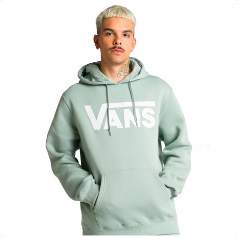 Moletom Vans Classic PO Hoodie II Masculino Verde / Branco