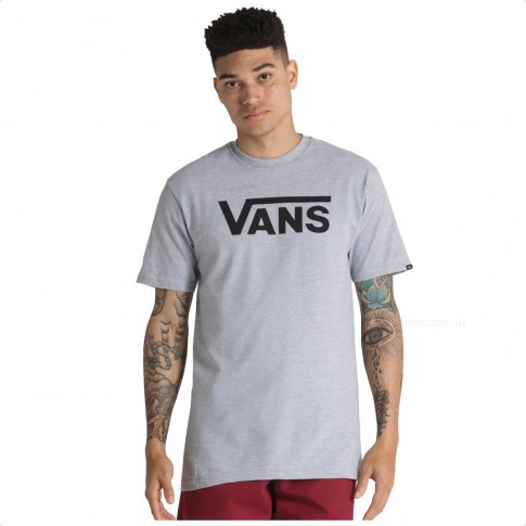 Camiseta Vans Classic Cinza / Preto