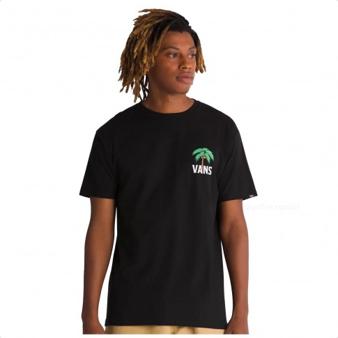 Camiseta Vans Down Time Masculina Preto