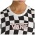 Camiseta Vans Warped 66 Checkerboard Unissex Preto / Branco