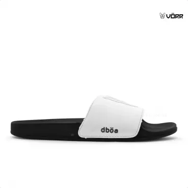 Chinelo Slide Vorr Dboa Unissex Preto / Branco