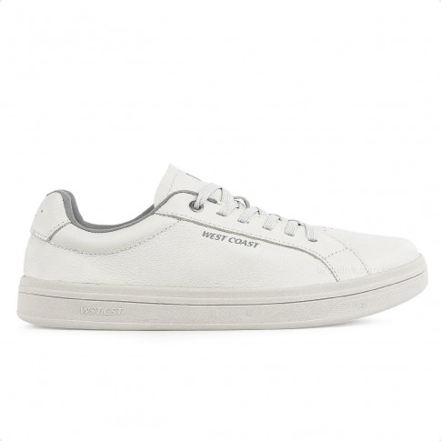 Tênis West Coast WC 34 Casual Masculino Branco / Cinza