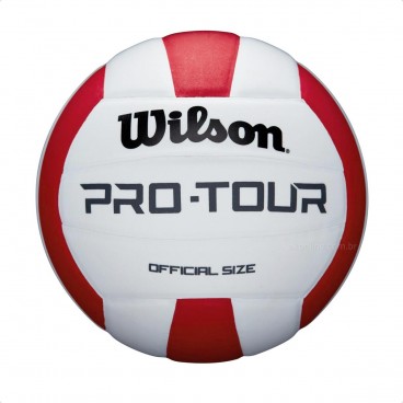 Bola Wilson Vôlei Pro Tour Branco / Vermelho