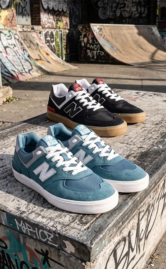 Tênis New Balance Nm574 Masculino Preto / Branco