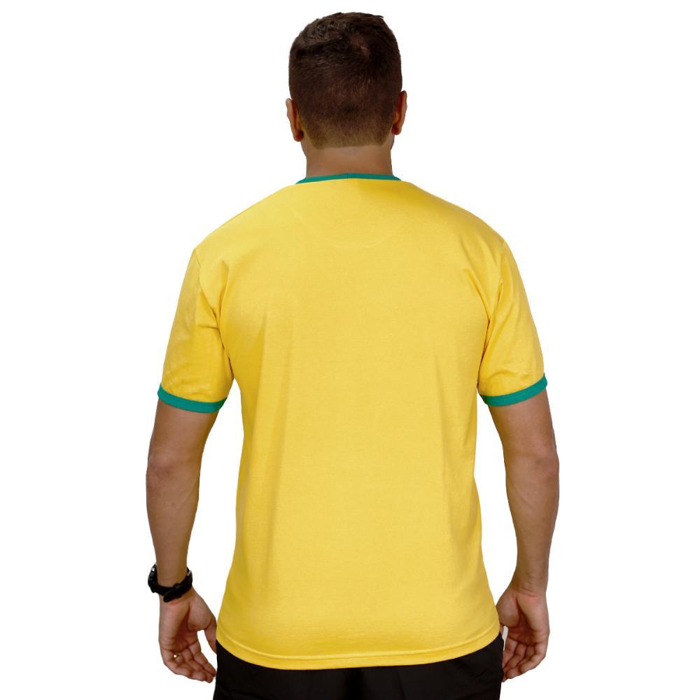 Camisa do Brasil Básica Masculina Amarelo