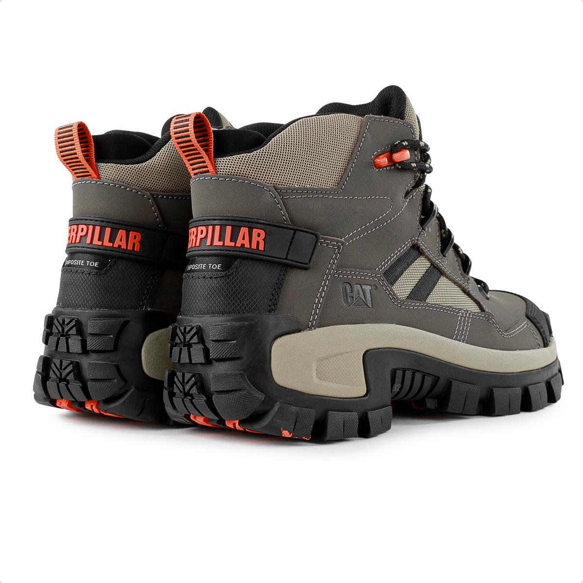 Caterpillar Uomo Invader Mid Vent Ct - Stivale Da Lavoro Con Puntale Composito Nero