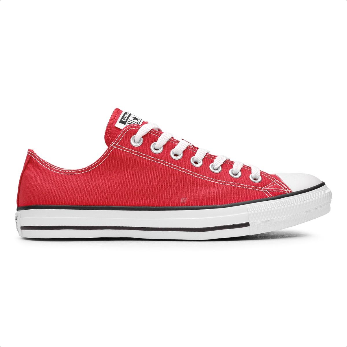 Tênis Converse Chuck Taylor All Star Unissex Vermelho / Branco