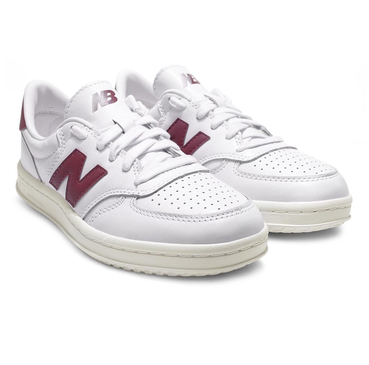 Ct500 Tênis New Balance Ct500 Unissex Branco / Bordô