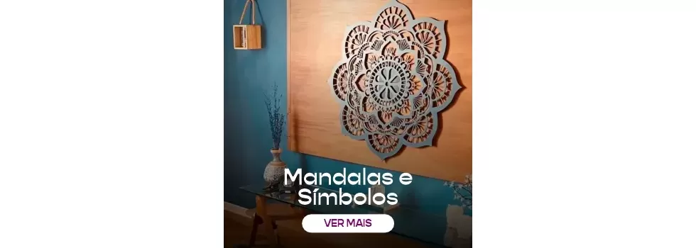 Símbolos e Mandalas em Madeira para Decoração!