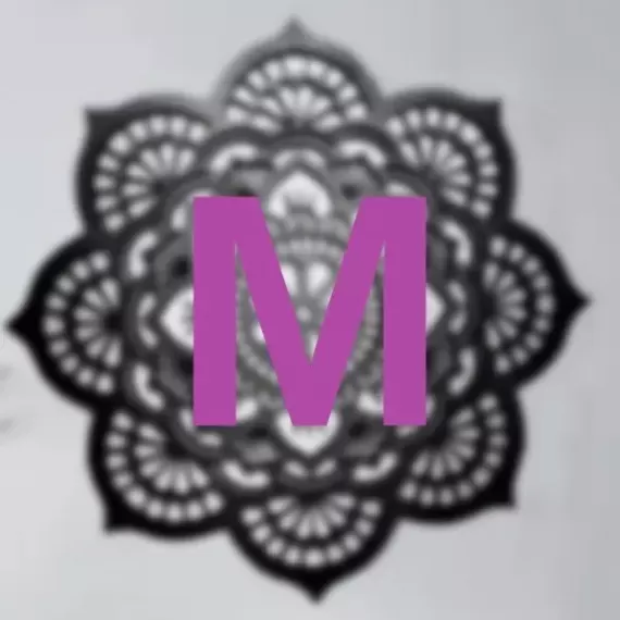 Mandala Hibísco em Madeira MDF - Tamanho 60cm - Cores