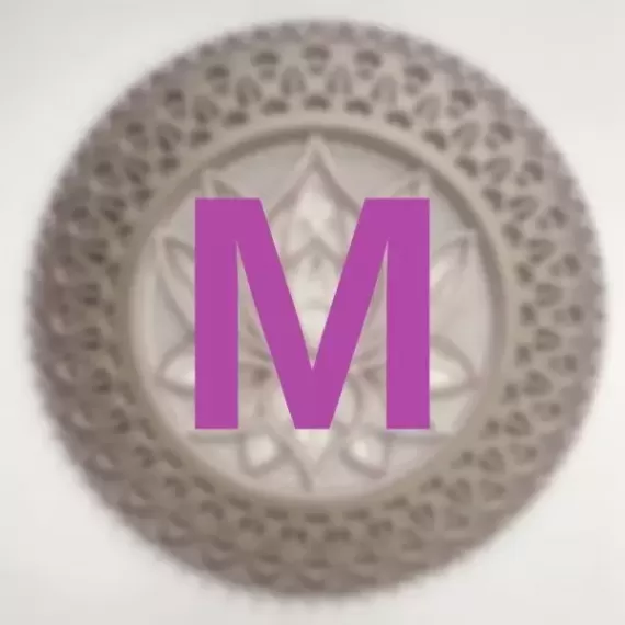 Mandala Lótus 3D Rosê - 60cm