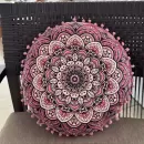 Almofada em Formato Mandala Lótus Rose