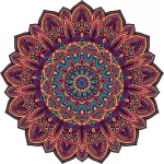 Tapete Mandala Grande Dália Roxa - Decoração e Meditação com Estilo, Conforto e Propósito
