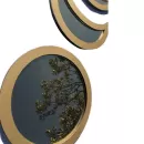 Espelho Decorativo Fases da Lua Dourado