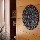 Mandala de Parede em Madeira MDF 3D - Plenitude Orquídea - Mandala de Parede com sofisticação - 1,20m