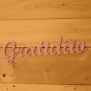 Brinde Surpresa - Palavra Decorativa Gratidão