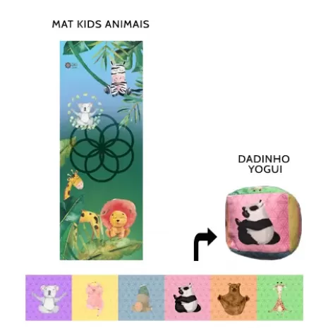 Mat Kids Animais + Dadinho Yoga