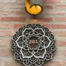 Número de Porta em Mandala 3D