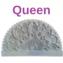 Cabeceira Mandala 3D Plenitude Peônia - Queen