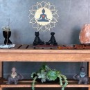 Mandala Yoga de MDF - Decore com boas energias