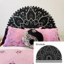 Cabeceira Mandala em Camadas Personalizada - Tamanho King - Personalize Cores