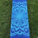 Tapete Yoga PVC Iniciante Mandala Cores + Alça de Brinde
