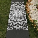 Tapete Yoga PVC Iniciante Mandala Cores + Alça de Brinde