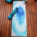 Tapete Yoga Pedra Ágata para Equilibrar as Energias - Aderente e Resistente