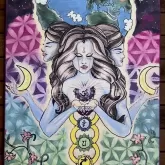 Tapete Yoga Aveludado Deusa Gaia - Aderente e Resistente