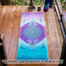Tapete Yoga Mandala Místico com Fases da Lua