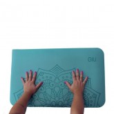 Mini Tapete de Yoga PU Mandala para Sobrepor Cores Variadas - Apoio e amortecimento Extras