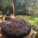 Puff Mandala Dupla Face com Enchimento - Conforto e Praticidade